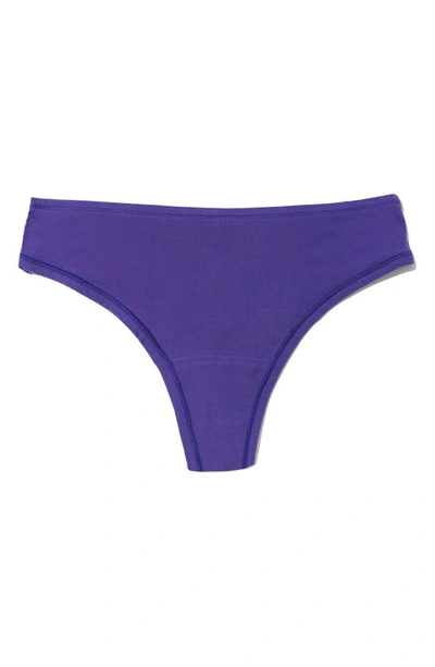 Shop Hanky Panky Playstretch Natural Rise Thong In Raw Amethyst
