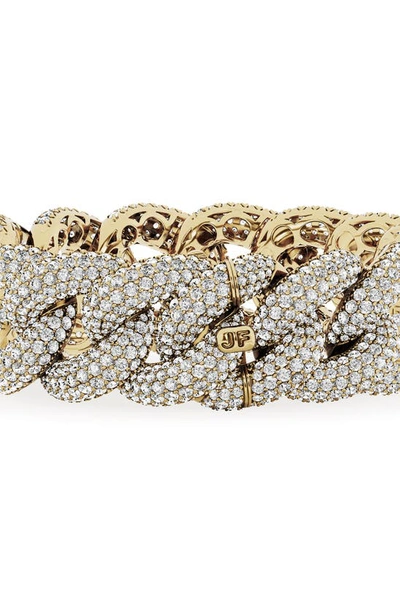 Shop Jennifer Fisher 18k Gold Lab Created Diamond Cuban Chain Bracelet In 18k Yellow Gold