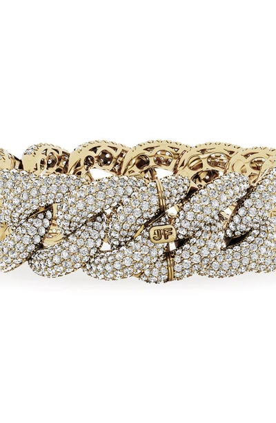 Jennifer Fisher Lab Created Diamond Cuban Chain Bracelet In 18k Yellow Gold