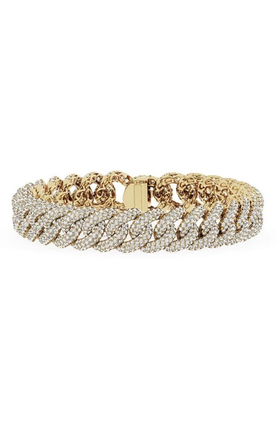 Shop Jennifer Fisher 18k Gold Lab Created Diamond Cuban Chain Bracelet In 18k Yellow Gold