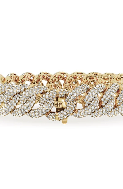 Shop Jennifer Fisher 18k Gold Lab Created Diamond Cuban Chain Bracelet In 18k Yellow Gold