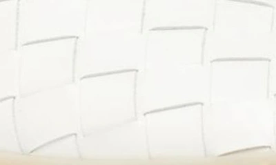 Bottega Veneta White Slip-on Sneakers With Intreccio Motif In Leather Man In White