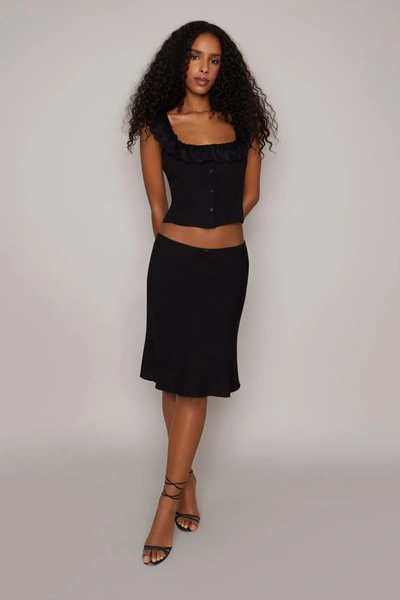 Danielle Guizio Ny Paloma Lace Top In Black