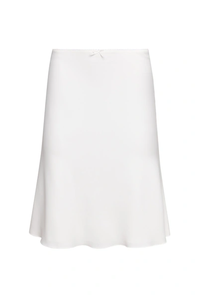 Shop Danielle Guizio Ny Paloma Skirt In White