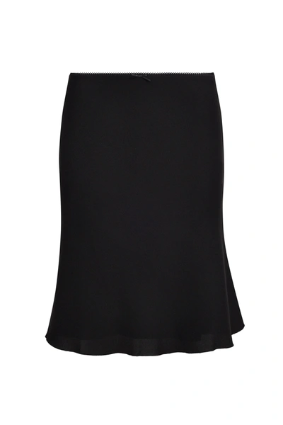 Shop Danielle Guizio Ny Paloma Skirt In Black