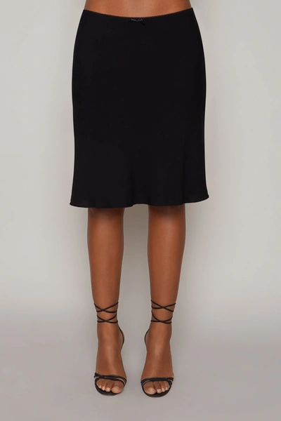 Shop Danielle Guizio Ny Paloma Skirt In Black