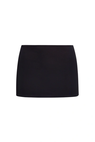 Danielle Guizio Ny Micro Mini Stretch Skirt In Black