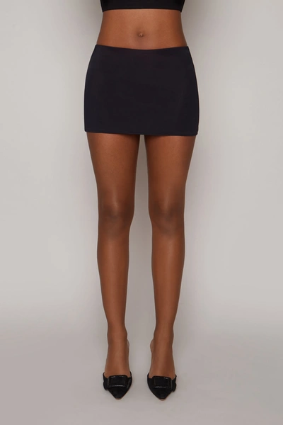 Shop Danielle Guizio Ny Micro Mini Stretch Skirt In Black