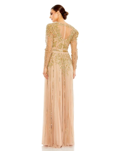 Mac Duggal 93638 In Nude Gold