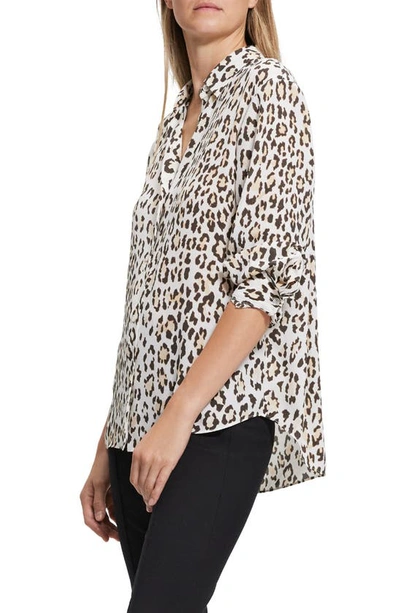 Shop Theory Animal Print Blouse In Natural - Qe1