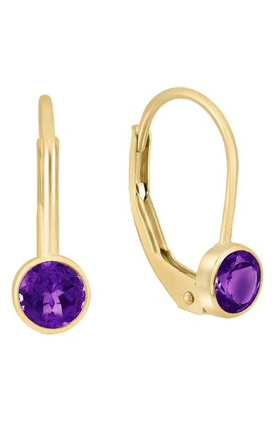 Shop Effy Amethyst Drop Earrings In Purple