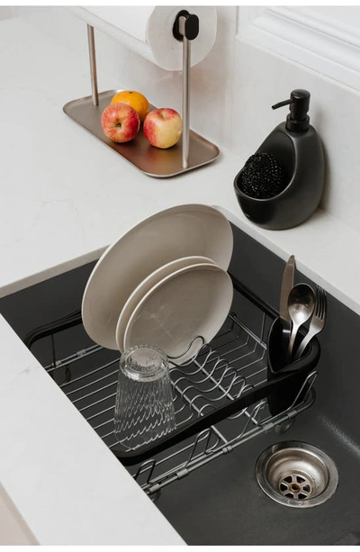 Shop Umbra Convertible Sinkin Dish Drying Rack In Black/ Nickel