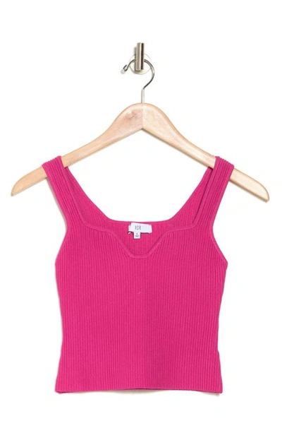 Shop Nsr Ribbed Crop Tank Top In Pink