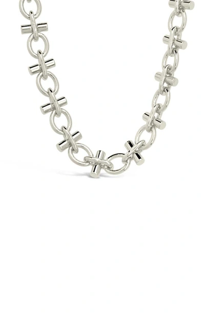 Sterling Forever Amaya Chain Necklace In Silver