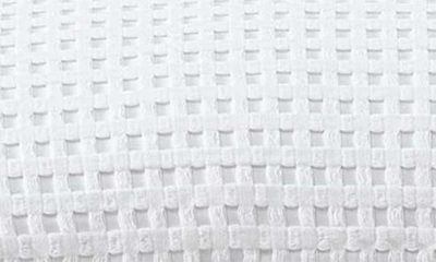 Kenneth Cole Solid Waffle Duvet Cover Set In White