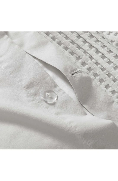 Kenneth Cole Solid Waffle Duvet Cover Set In Grey