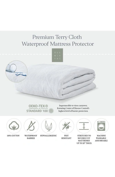Ella Jayne Home Cotton Terry Cloth Waterproof Mattress In White