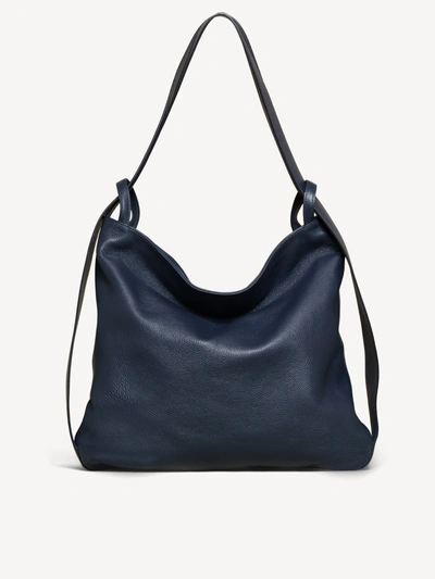 Shop M. Gemi The Laura Convertible Backpack In Navy
