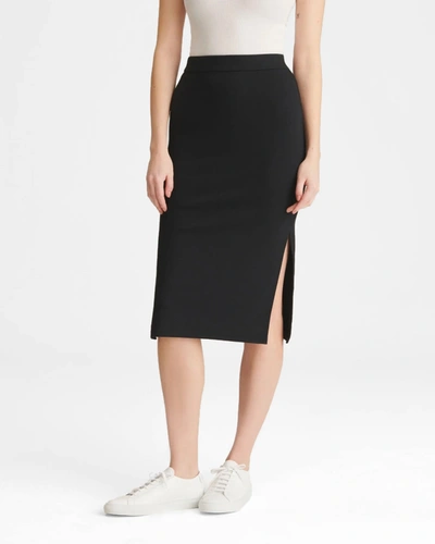 Shop Naadam Modal Cashmere Pencil Skirt In Black
