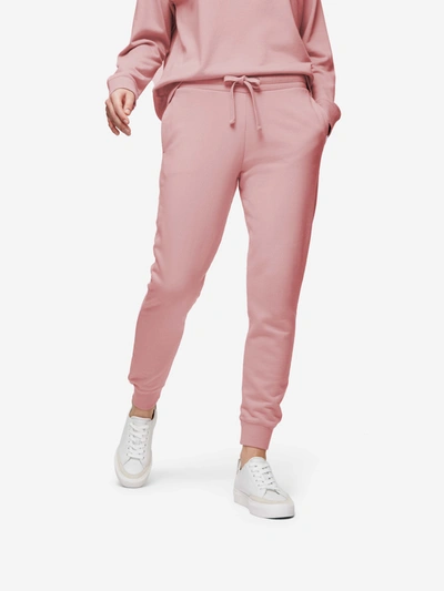 Shop Derek Rose Women's Sweatpants Quinn Cotton Modal Rose Pink