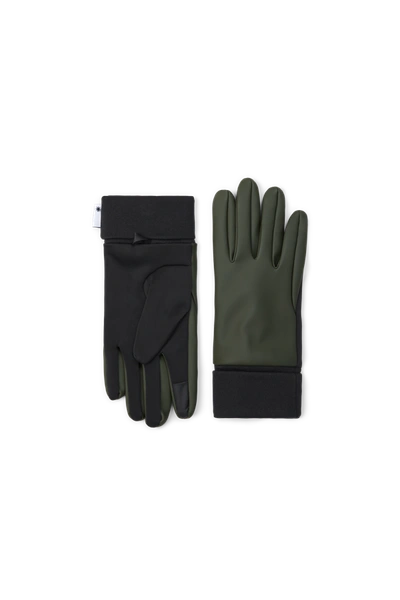Shop Rains Gloves In Green