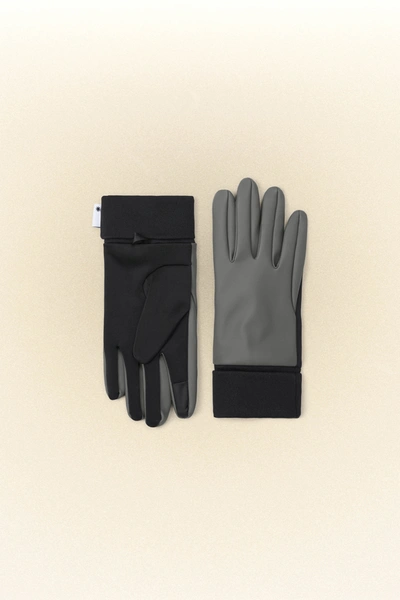 Shop Rains Gloves In Grey