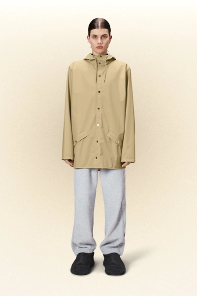 Shop Rains Jacket In Sand