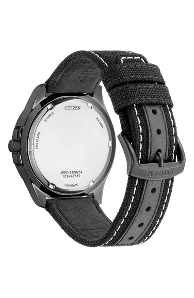 Shop Citizen Eco-drive Nylon Strap Watch, 44mm In Black