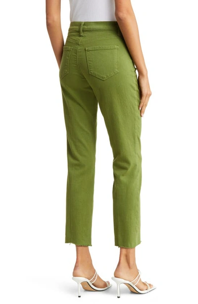 Shop L Agence Sada Ankle Slim Jeans In Cactus Green