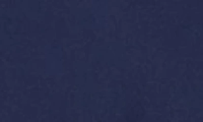 Renee C Satin Off The Shoulder Dress In Navy