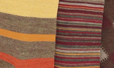 Shop Lorenzo Uomo Assorted 3-pack Wool Blend Crew Socks