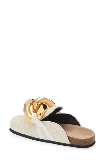 Shop Jw Anderson Chain Link Loafer Mule In White