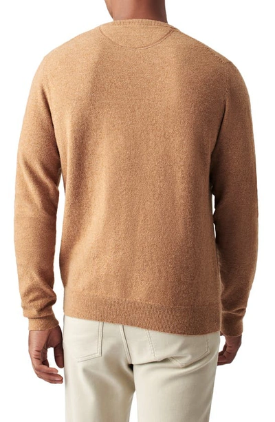Shop Faherty Jackson Crewneck Sweater In Wheat Heather