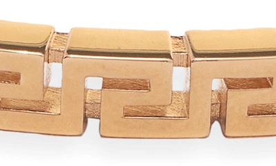 Shop Versace Greek Key Bracelet In  Gold