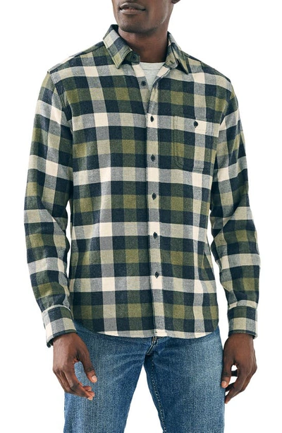 Shop Faherty Plaid Super Brushed Stretch Flannel Button-up Shirt In Ten Mile Buffalo