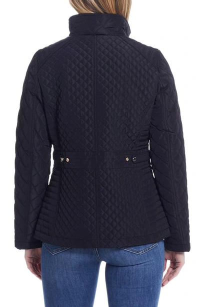Gallery Quilted Jacket In Black