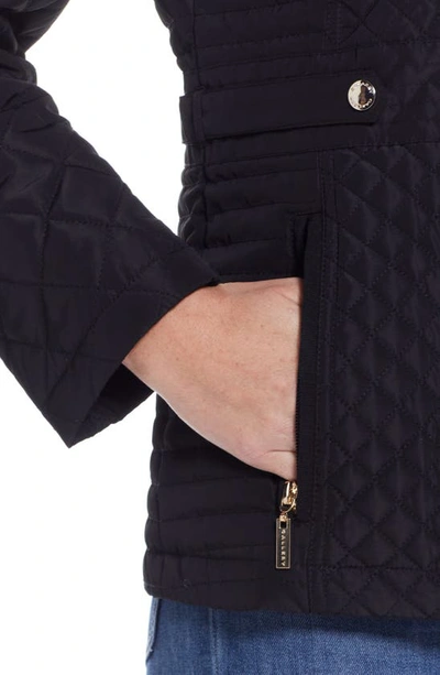 Gallery Quilted Jacket In Black