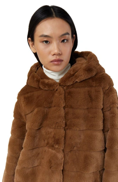 Shop Apparis Goldie 5 Faux Fur Coat In Camel