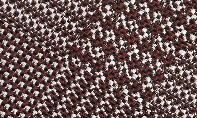 Shop Tom Ford Geometric Grid Silk Tie In Multicolor Maroon