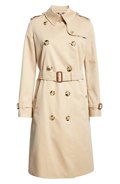 Burberry Women's Short Kensington Heritage Trench Coat In Honey