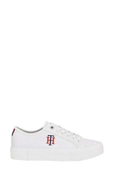 Shop Tommy Hilfiger Alezya Platform Sneaker In White