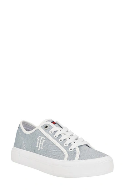 Shop Tommy Hilfiger Alezya Platform Sneaker In Medium Blue