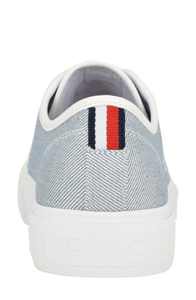 Tommy Hilfiger Alezya Platform Sneaker In Medium Blue