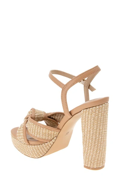 Bcbgeneration Women's Orlie Raffia Platform Sandal In Natural-tan