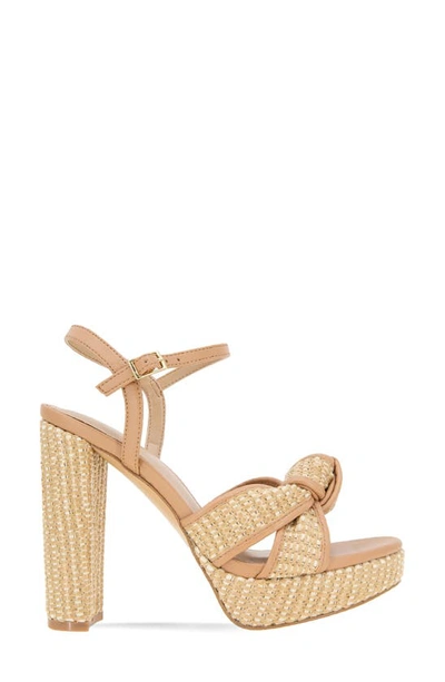Bcbgeneration Women's Orlie Raffia Platform Sandal In Natural-tan
