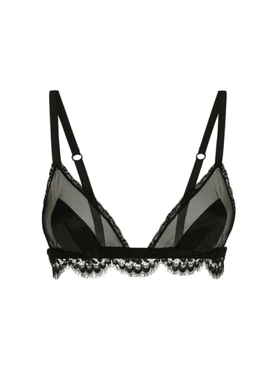 Shop Dolce & Gabbana Bras Underwear In Black