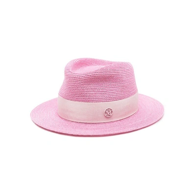 Shop Maison Michel Caps In Pink