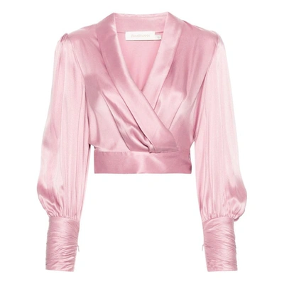Shop Zimmermann Tops In Pink
