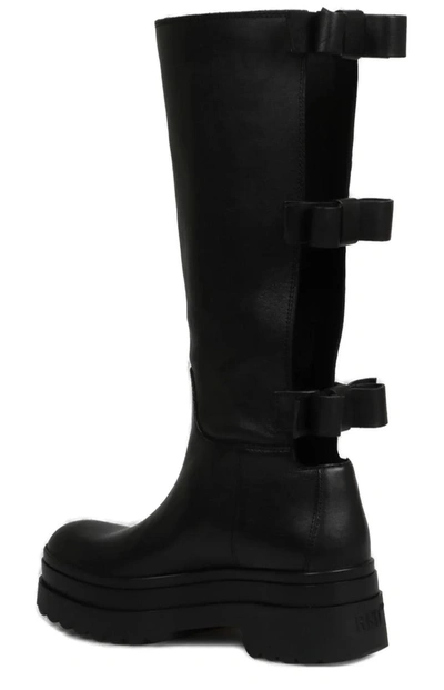 Red Valentino Women Bow Detailed Boots In Black