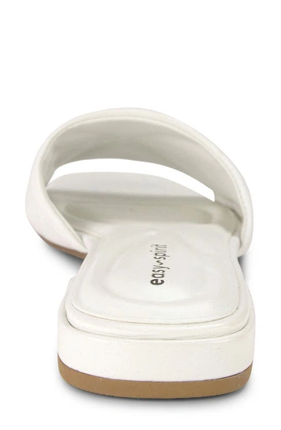 Shop Easy Spirit Quincie Square Toe Slide Sandal In White